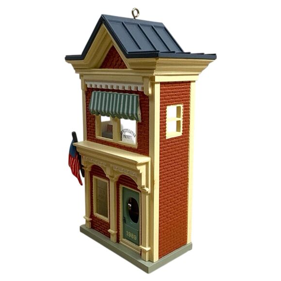 1989 Hallmark Nostalgic U.S. Post Office Ornament Vintage Christmas MIB - Picture 6 of 8